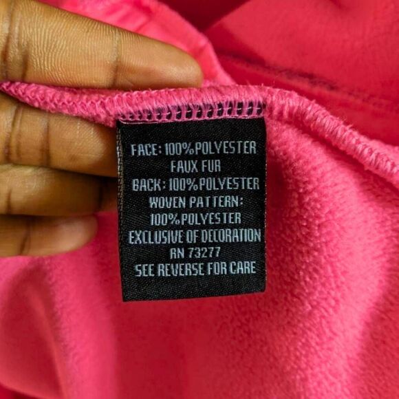 Fila Sport Jacket Women's Size Small Pink Gray Fleece Zip Outdoor Fall Layer - Picture 4 of 11